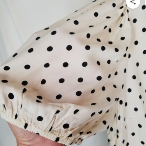 A NEW DAY POLKA DOT WRAP DRESS SZ L - Picture 2 of 5